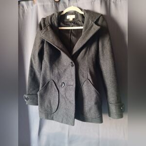 J. Jill Gray Wool Peacoat